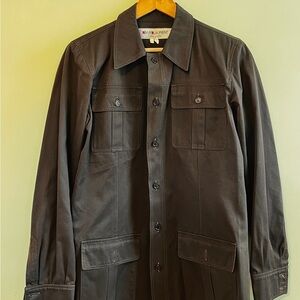 Saint Laurent Dark Military Jacket 42 Men’s Cotton Buttons